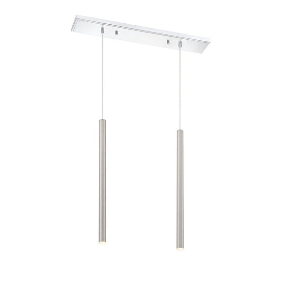 Z-Lite Forest 2 Light Island/Billiard, Chrome & Brushed Nickel 917MP24-BN-LED-2LCH - main
